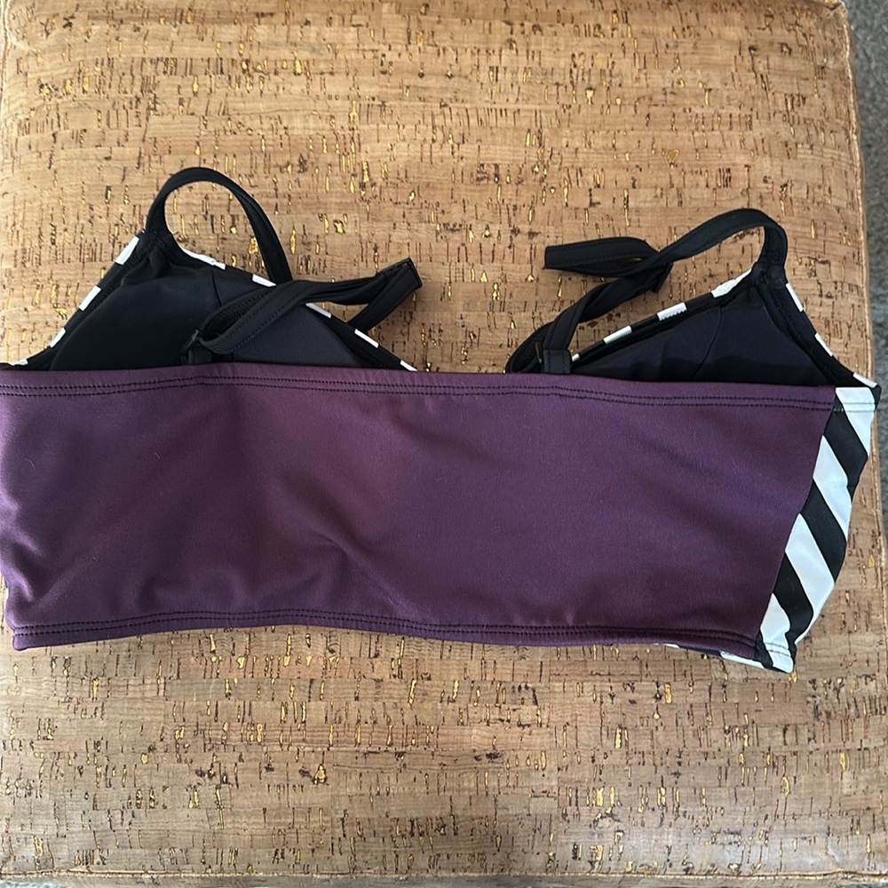 Nettle’s Tale black/white/purple bikini swimsuit - Picture 6 of 8